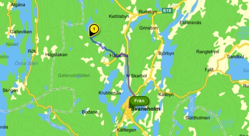 Veine til svanskog på kart